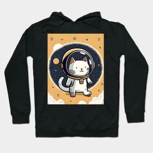 Catronaut Cat Astronaut Deep In Space Cosmic Cat Science Hoodie